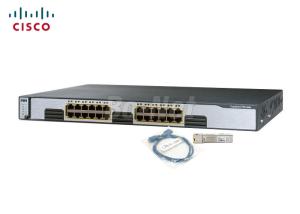 China Gigabit Ethernet Network Used Cisco Switches 24 Port WS-C3750G-24T-S Stackable on sale