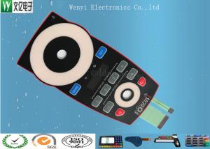 Anti Scratch Illuminiated Embossing Membrane Switch EL Circuit EBG180 Tactile Switch Keypad