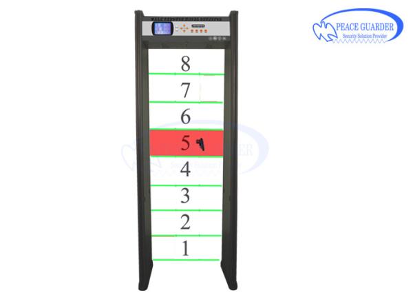 Cheap Railway / Bus Station Archway Metal Detector With Eight Detection Zone for sale