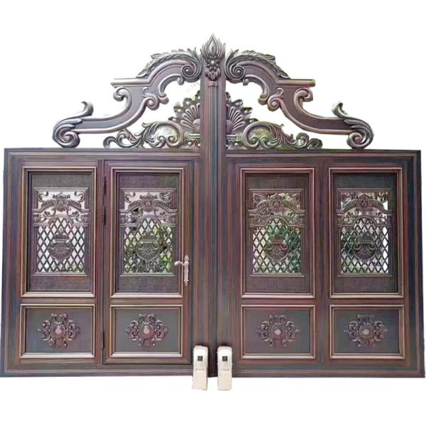 Cheap Customized Size Acceptable Sliding External Security Doors Automatic Opening Pattern for sale