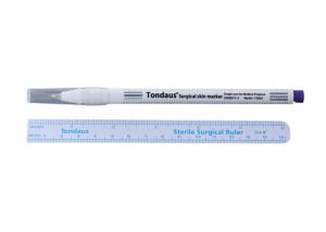 Best Purple Surgical Skin Marker , Permanent Surgical Marker Pen With Sterile Ruler wholesale