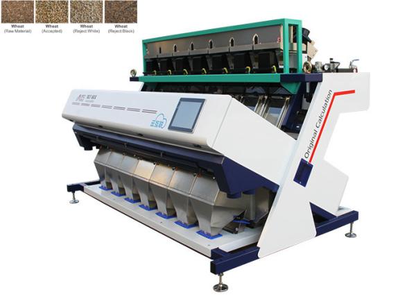 Cheap Intelligent Algorithm Wheat Color Sorter , LED Optical Design System Unique Color Sorter for sale