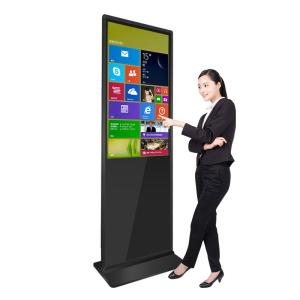 Free Standing Digital Signage Touch Screen 65inch LCD Display High Brightness Tft Lcd Display