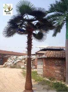 China UVG PTR046 artificial palm tree with lights outside road decoration on sale