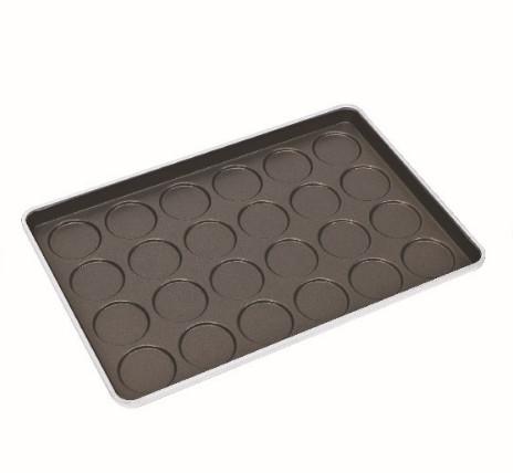 Cheap 24 Convex 4 Inch PFA Hamburger Bun Baking Pan for sale