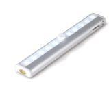 Cheap 10 LED 4AAA Wireless Motion Sensor LED Light Strip Motion Sensor Under Cupboard Lights for sale
