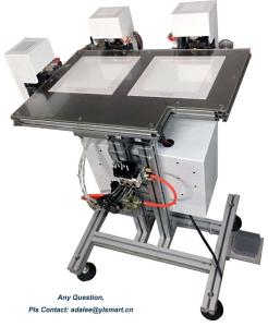 Manual Card Sheet Collating And Bonding Machine With Double Cylinders