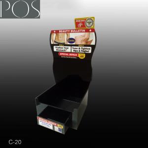 China Plastic black Acrylic counter top display box on the table on sale