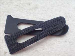 Custom Black Velcro Hook And Loop Patches For Garment Eco - Friendly