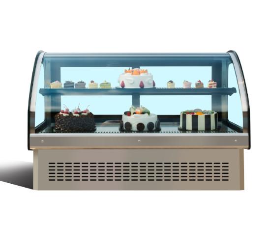 Cheap Refrigerated Countertop Dual Access Display Case for Bakery for sale
