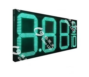 China Fuel Station Pylon Sign LED Display High Resolution TCP/IP Led Gas Price Display Sign on sale