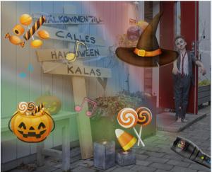 China 2000mAh Halloween Light Projector , 12 Pattern Music Playing Holiday House Projector on sale