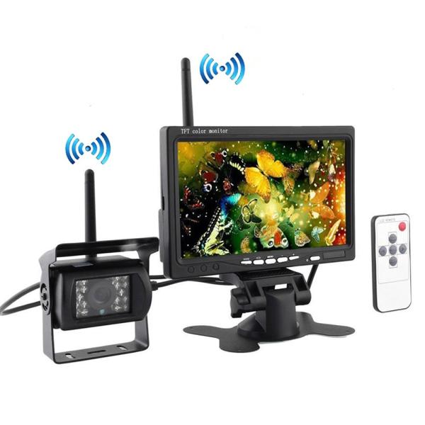 Cheap Wireless Vehicle Reversing System Backup Cameras System with 7 Inch Car Rear View Monitor for sale