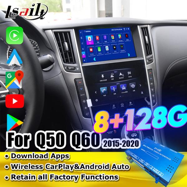 Cheap Lsailt Android Infotainment Module for Infiniti Q50 Q60 2014-2020 CarPlay Interface, Android Navigation Box for sale
