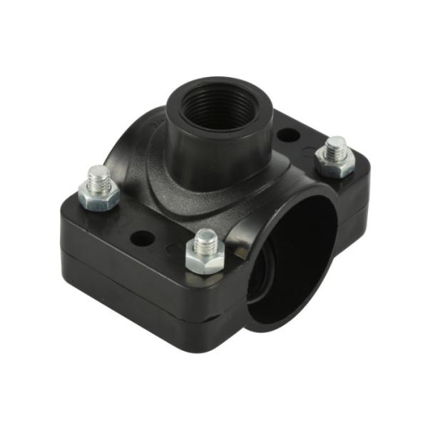 Cheap Plastic Easy Connect Casting 20mm Pp Saddle Clamp Irrigation Pipe Fitting Pn10 for sale