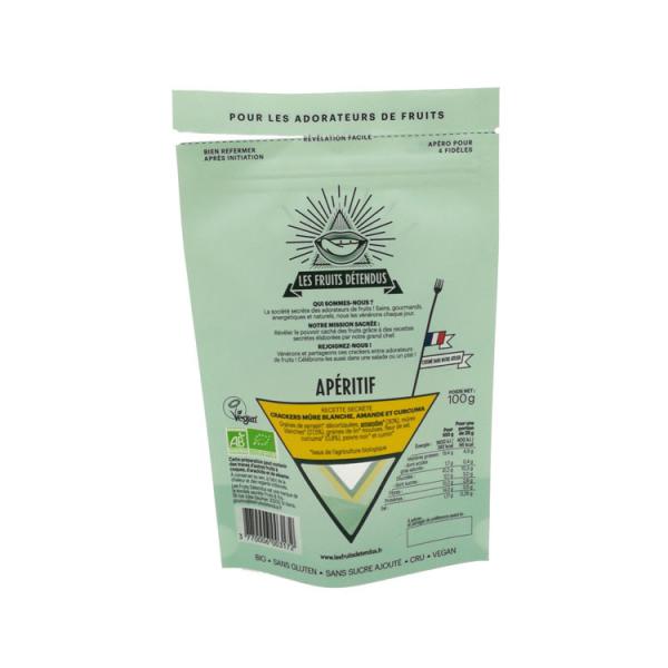 Cheap Custom printed zipper Biodegradable bag, Compostable stand up bag with window for sale