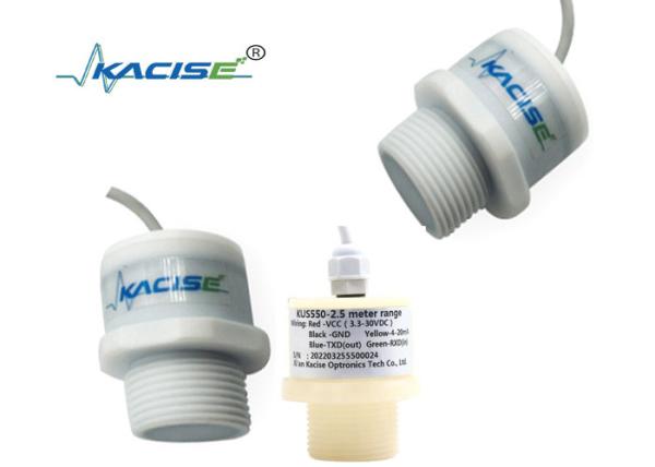 Cheap 3m Intelligent Ultrasonic Transducer Sensor 5V RS485 Output PTFE Water Level Sensor for sale