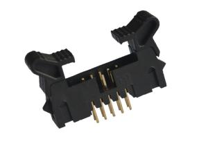 Best 3A Long Latch Circuit Board Header Connector 10 Pin Vertical Trough Hole wholesale
