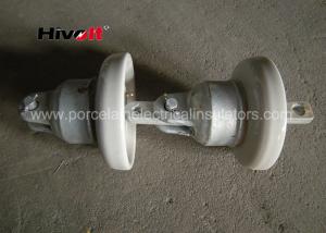 China Multi Color Porcelain Suspension Insulator / Overhead Line Insulators For Earth Line on sale