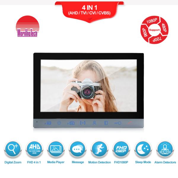 Cheap Morningtech multi apartment color Video door phone intercom door bell system with memory record for sale