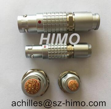 Cheap Good working B series dual lemo 6 pin headset adaptor straight plug fixed receptacle for sale