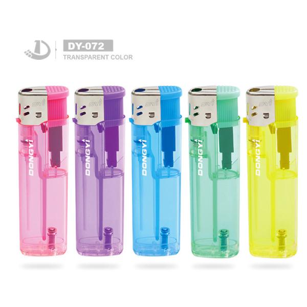 Cheap Dongyi Transparent Color Torch Lighter with Competitive and 1 Piece Min.Order Samples for sale