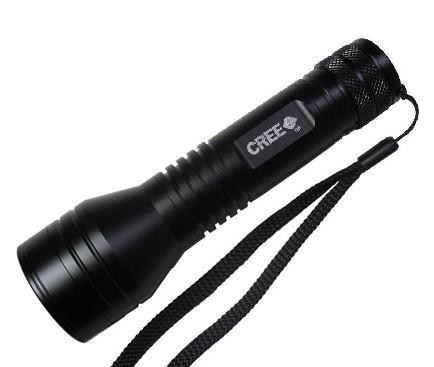 Cheap Black Mini Size Cree LED Flashlight High Lumen Rechargeable For Security for sale