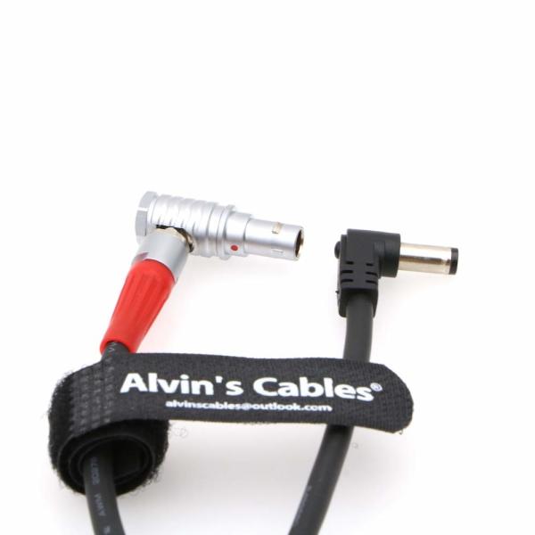 Cheap Customized Camera Power Cable  Z CAM S6 Ninja V DC Jack To 2 Pin Right Angle Upward for sale