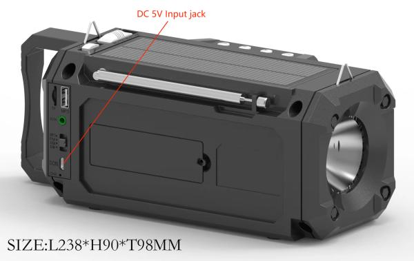 Cheap OEM Color Bluetooth Small Radio  Led Bluetooth Radio With Lights USB player for sale