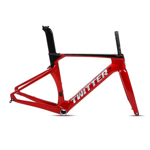 Cheap 700C Carbon Road Bike Frame 54CM High Modulus Road Bicycle Frame for sale