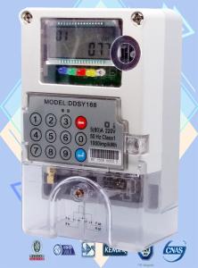 China Limit Load Control Single Phase Watt Hour Meter IP54 Prepaid Electricity Meters on sale