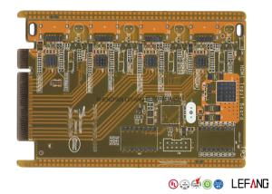 LF HASL 4 Layer Multilayer PCB Board HDMI Input Board Yellow Solder Mask