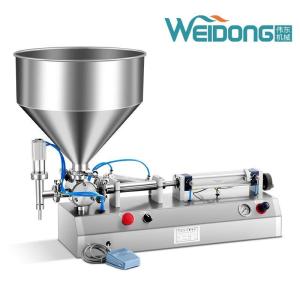 Best Water Cream Semi Automatic Horizontal Filling Machine 10ml-5000ml wholesale
