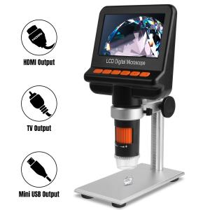 China 50x~1200x High Resolution Digital Microscope Lcd Display Polarization Filter on sale