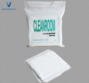 Customizable 100% Polyester Double Knit Cleanroom Wipers with White Color Option