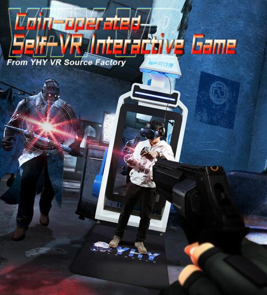 Cheap 55 Inch Screen 9D VR Simulator Self Service VR HTC Platform for sale
