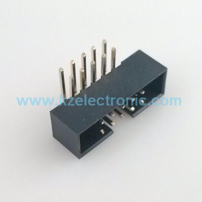 Cheap Right angle double row male header, box header connector for sale