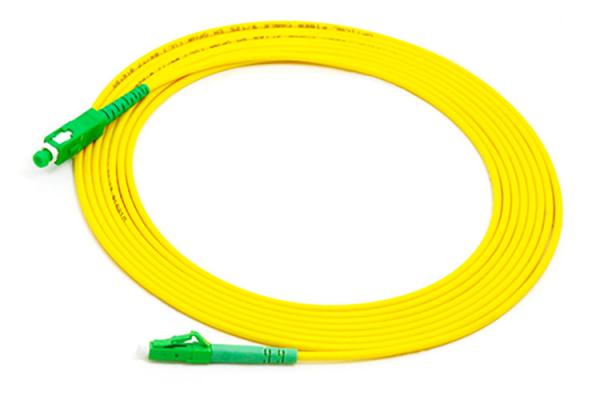 Cheap 2.0mm LSZH OS2 SC APC To E2000 Simplex Patch Cord 5M Single Mode Patch Cord for sale