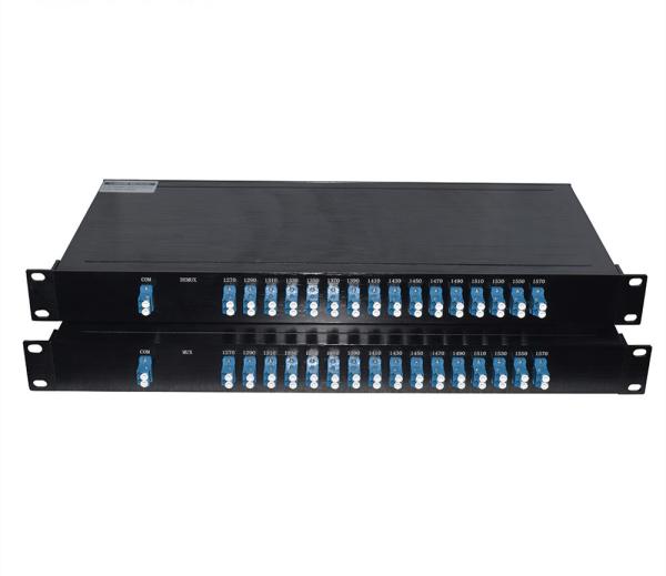 Cheap 16ch Rack Mounted Wavelength Division Multiplexer CWDM MUX/DEMUX Module For PON Networks for sale