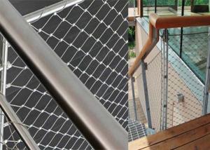 China 0.5m-30m Flexible Stainless Steel Cable Mesh Netting For Stairs rustproof on sale