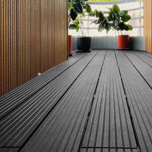 Cheap UV Protection WPC Decking Panel Composite Lumber Decking Boards ISO for sale