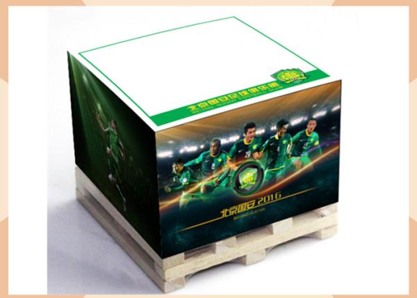Cheap Promotional Personalized Memo Pads Lateral Printing With Wooden Pallet for sale