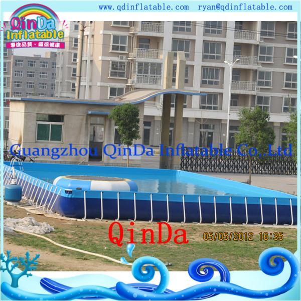 Cheap Guangzhou QinDa Above Ground Pool PVC Frame Pool for sale