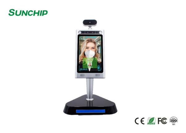 Cheap AI 8" Face Scanner Non-contact face recognition thermometer terminal for sale