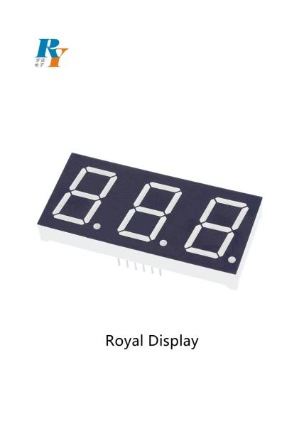 Cheap 3.6v 130mcd 7 Segment LED Display Long Pin Common Anode CC Polarity for sale