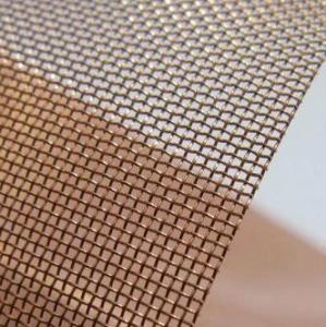 Architectural Brass Woven Mesh Fabric Copper Braided Mesh 40 Mesh