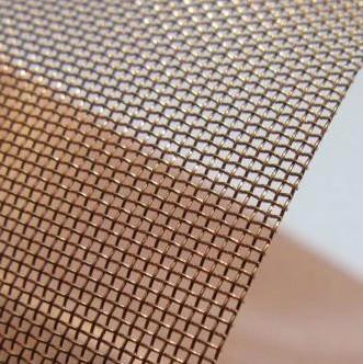 Cheap Architectural Brass Woven Mesh Fabric Copper Braided Mesh 40 Mesh for sale