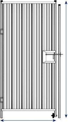 Steel Hoarding Pedestrian Gate