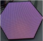 Customized Special Shaped Hexagon LED Display Non Linear Correction Network