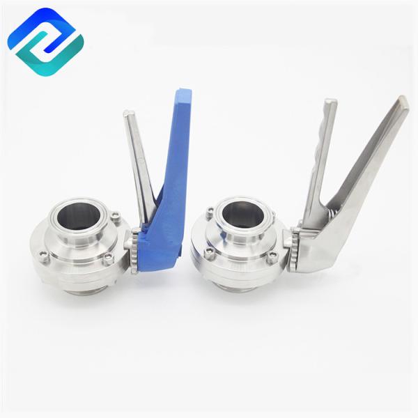 Cheap 2 Way Sanitary SS Butterfly Valve Threaded PN 1.6Mpa Dn10 Rjt for sale
